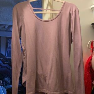 Lavander crisscross sweater